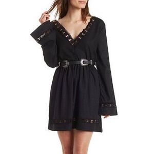Charlotte Russe Open Back Crochet Dress
